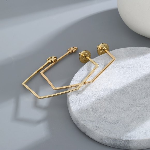 Tory Butch hexagon hoops - Picture 3 of 3